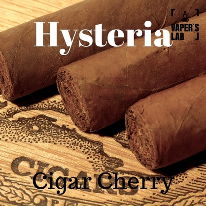Фото рідина для електронних сигарет з нікотином. hysteria cigar cherry 100 ml