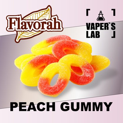 Фото на аромку Flavorah Peach Gummy Персиковые желейки