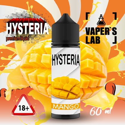 Фото заправка для електронної сигарети hysteria mango 30 ml