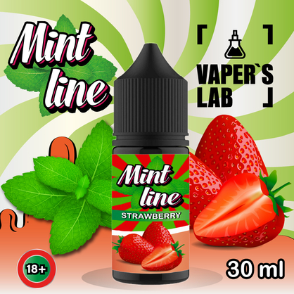 Фото жидкость для под систем mint strawberry 30ml