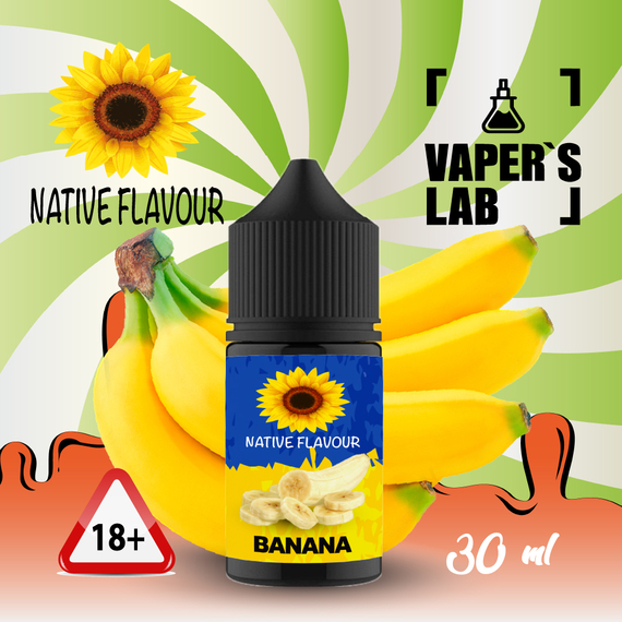 Відгуки  жижа для пода native flavour salt banana 30 ml