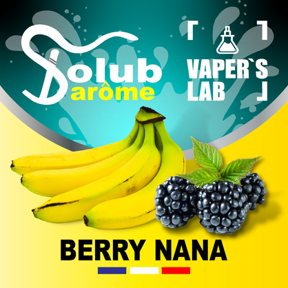 Фото, Відеоогляди на Преміум ароматизатор для електронних сигарет Solub Arome "Berry nana" (Банан та ожина) 