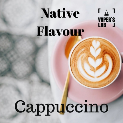Фото жижа без нікотину native flavour cappuccino 120 ml