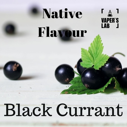 Фото заправки для електронних сигарет native flavour black currant 15 ml