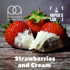Ароматизатор для вейпа TPA "Strawberries and Cream" (Полуниця з кремом)