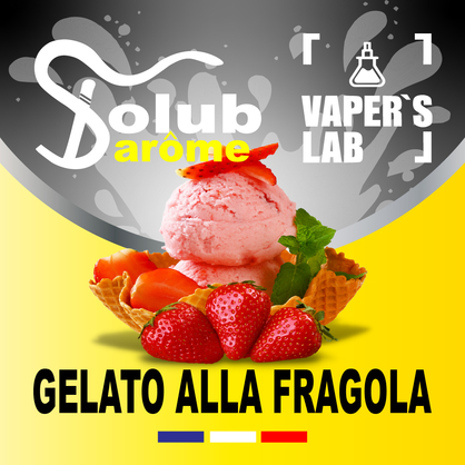 Фото, Видео, Набор для самозамеса Solub Arome "Gelato alla fragola" (Клубничное мороженое) 