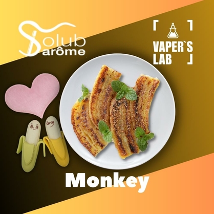 Фото, Відеоогляди на Кращі смаки для самозамісу Solub Arome "Monkey" (Бананове фламбе) 