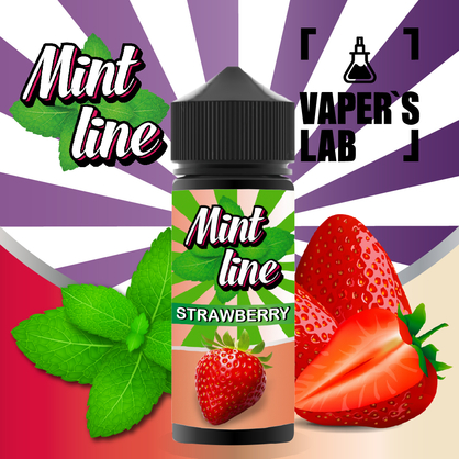 Фото рідини для електронних сигарет mint strawberry 120 ml