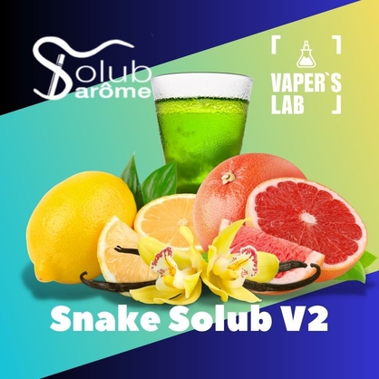 Фото, Відеоогляди на Ароматизатор для вейпа Solub Arome "Snake Solub V2" (Абсент ваніль лимон грейпфрут) 