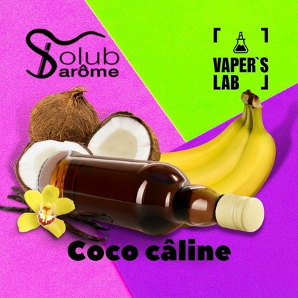 Фото, Видео, Пищевой ароматизатор для вейпа Solub Arome "Coco câline" (Кокос ваниль банан и ром) 