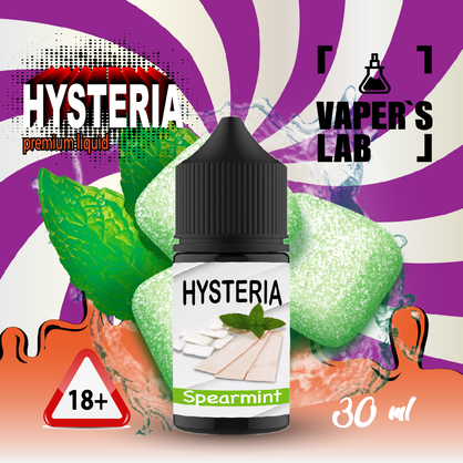 Фото Купити сольову жижу для пода Hysteria Salt Spearmint 30