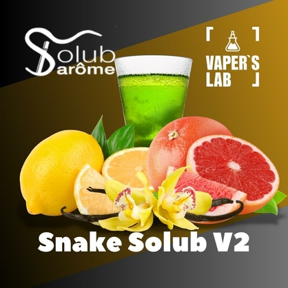 Фото, Відеоогляди на Ароматизатор для вейпа Solub Arome "Snake Solub V2" (Абсент ваніль лимон грейпфрут) 