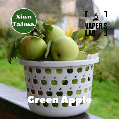 Фото, Видео, Премиум ароматизаторы для электронных сигарет Xi'an Taima "Green Apple" (Зеленое яблоко) 