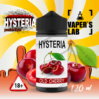 Фото жидкость для электронных сигарет с никотином hysteria old cherry 100ml