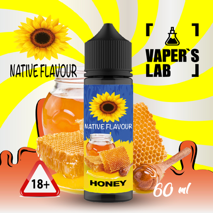Фото заправка до електронної сигарети native flavour honey 60 ml