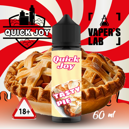 Фото купити рідину для вейпа без нікотину quick joy tasty pie 60ml