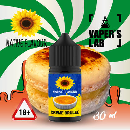 Фото жижа для пода native flavour salt creme brulee 30 ml