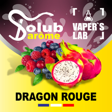 Ароматизатори для сольового нікотину Натуральні ароматизатори для вейпа Solub Arome "Dragon rouge" (Пітахайя з лісовими ягодами)