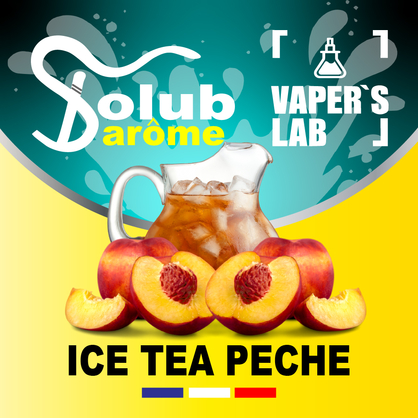 Фото, Видео, Ароматизатор для самозамеса Solub Arome "Ice-T pêche" (Персиковый чай) 