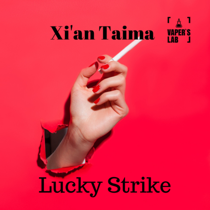 Фото, Відеоогляди на Натуральні ароматизатори для вейпа Xi'an Taima "Lucky Strike" (Цигарки Лакі Страйк) 