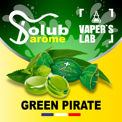 Фото, Відеоогляди на Ароматизатори для вейпа Solub Arome "Green pirate" (М'ятні цукерки) 