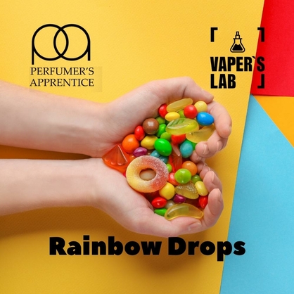 Фото, Відеоогляди на Харчовий ароматизатор для вейпа TPA "Rainbow Drops" (Кисло-солодке драже) 