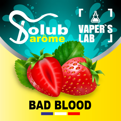 Фото, Відеоогляди на ароматизатор для самозамісу Solub Arome "Bad blood" (Полунична цукерка) 