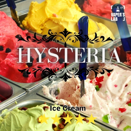 Фото, Видео на Заправки до вейпа Hysteria Ice Cream 30 ml