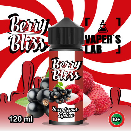 Фото жидкость для вейпа berry bliss berrylicious lychee (микс ягод с личи)