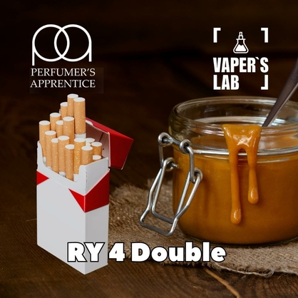 Фото, Видео, Ароматизаторы для солевого никотина   TPA "RY4 Double" (Табак с карамелью) 