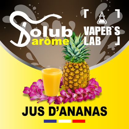 Фото, Видео, Премиум ароматизаторы для электронных сигарет Solub Arome "Jus d\'ananas" (Ананасовый сок) 