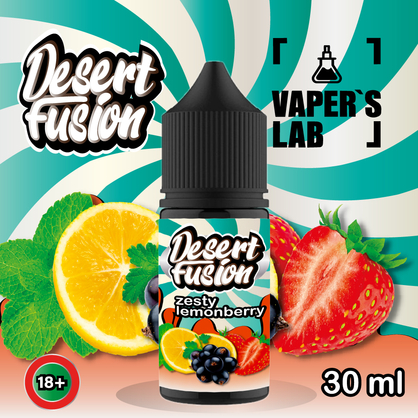 Фото жидкость для пода dessert fusion salt zesty lemonberry 30 ml