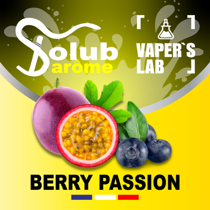 Фото, Видео, Ароматизатор для вейпа Solub Arome "Berry Passion" (Черника и маракуйя) 