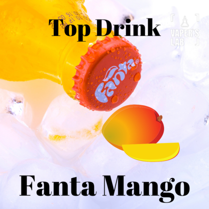 Фото, Видео жидкости для подов с никотином Top Drink SALT "Fanta Mango" 30 ml