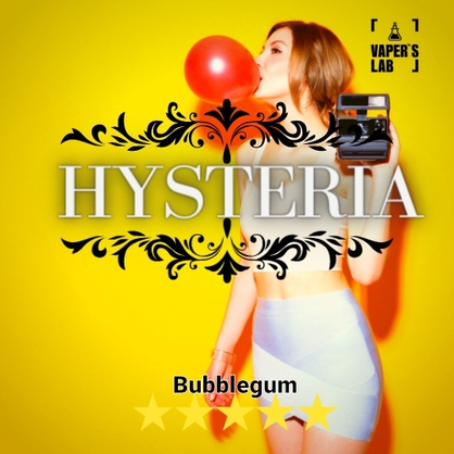 Фото рідина для електронних сигарет hysteria bubblegum 30 ml