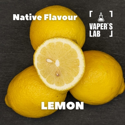 Фото, Відеоогляди на Натуральні ароматизатори для вейпів Native Flavour "Lemon" 30мл 