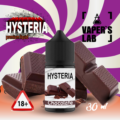 Фото Дешеві сольові рідини Hysteria Salt Chocolate 30