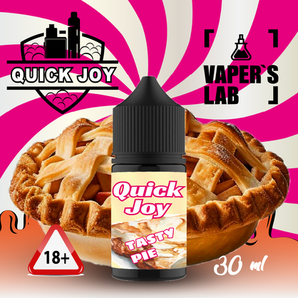 Фото, Видео солевая жижка Quick Joy Salt "Tasty Pie" 30ml