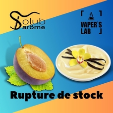 Премиум ароматизатор для электронных сигарет Solub Arome Rupture de stock Слива с ванильным кремом
