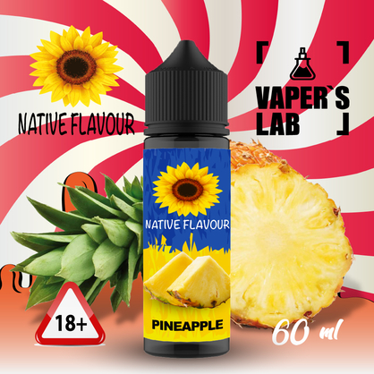 Фото заправки для вейпа native flavour pineapple 60 ml