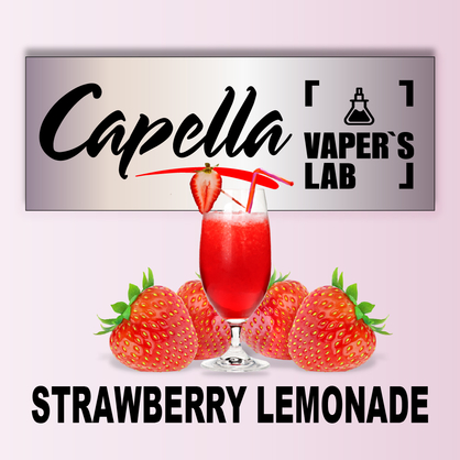 Фото на Ароматизатори Capella Strawberry Lemonade Полуничний лимонад