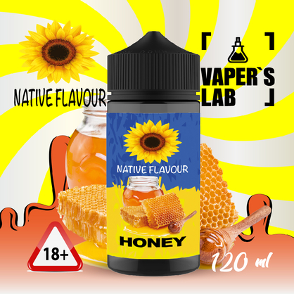 Фото рідини для вейпа native flavour honey 120 ml