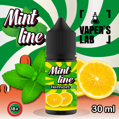 Фото солевая жидкость mint lemon 30ml