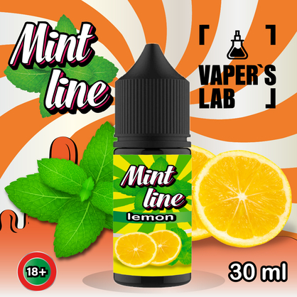 Фото солевая жидкость mint lemon 30ml