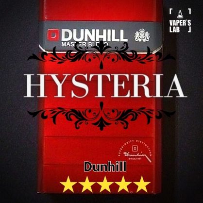 Фото, Видео на Жидкости для вейпов Hysteria Dunhill 30 ml