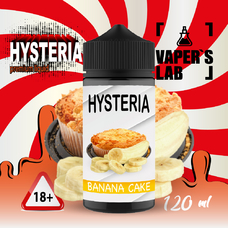 Жидкость для электронных сигарет купить Hysteria Banana Cake 100 ml