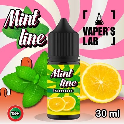 Фото солевая жидкость mint lemon 30ml