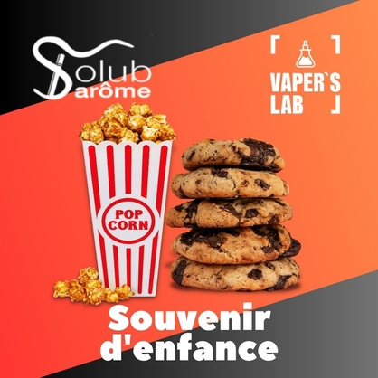 Фото, Відеоогляди на Компоненти для самозамісу Solub Arome "Souvenir d'enfance" (Попкорн із печивом) 