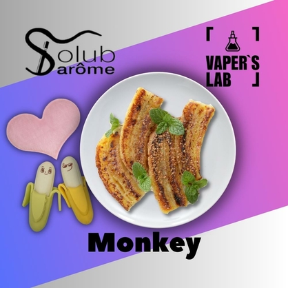 Фото, Відеоогляди на Кращі смаки для самозамісу Solub Arome "Monkey" (Бананове фламбе) 