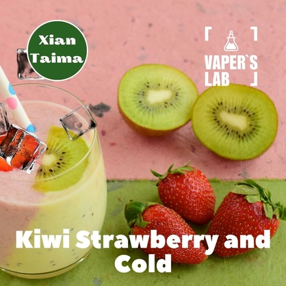 Фото, Відеоогляди на Натуральні ароматизатори для вейпів Xi'an Taima "Kiwi Strawberry and Cold" (Ківі з полуницею та холодком) 